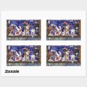 Funny Farm Animal Christmas Gift Stickers (Blatt)