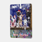 Funny Farm Animal Christmas Ornament (Vorderseite links)