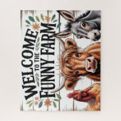 Funny Farm Animals Puzzle (Vertikal)