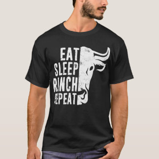 Funny Farm Dairy Bauer Rind Rancher Gift Dis T-Shirt