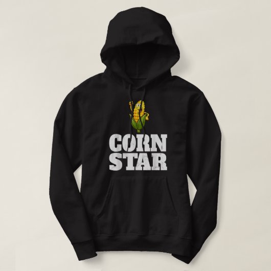 Funny Farm Food Corny Cob Bauer Corn Star Hoodie (Design vorne)