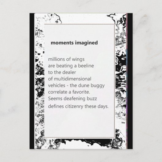 Funny Farm Gedicht Card #12 Postkarte (Vorderseite)