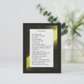 Funny Farm Gedicht Card #2 Postkarte (Stehend Vorderseite)