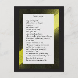 Funny Farm Gedicht Card #2 Postkarte