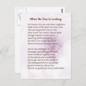 Funny Farm Gedicht Card #5 Postkarte (Vorne/Hinten)