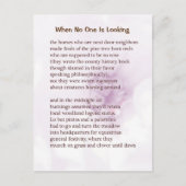 Funny Farm Gedicht Card #5 Postkarte (Vorderseite)