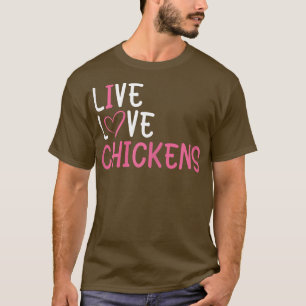 Funny Farm Lover Chickens Grafik für Frauen und Mä T-Shirt