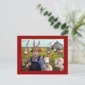 Funny Farm Postkarte (Stehend Vorderseite)