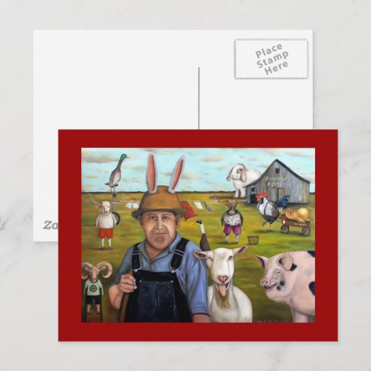 Funny Farm Postkarte (Vorne/Hinten)