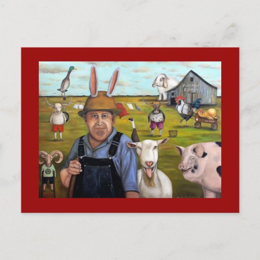 Funny Farm Postkarte (Vorderseite)