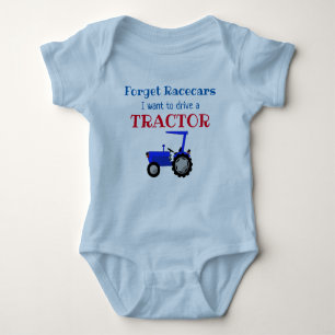 Funny Farm Tractor Driver Baby Strampler