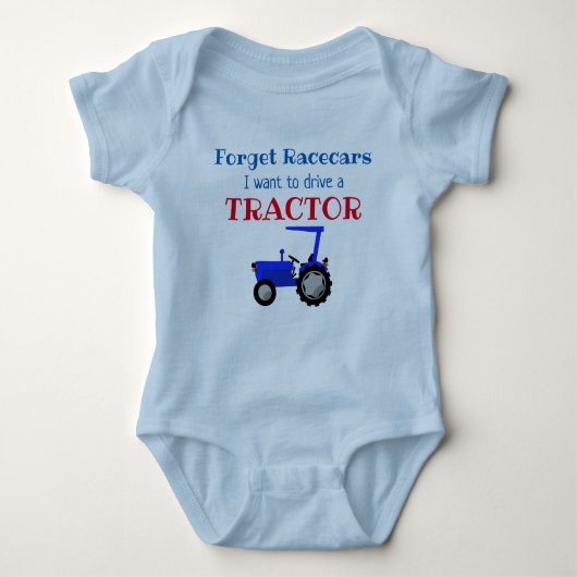 Funny Farm Tractor Driver Baby Strampler (Vorderseite)