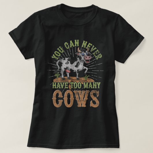 Funny Farmer Farm Animal Lover Cute Cow Lrbva. Per T-Shirt (Design vorne)