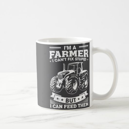 Funny Farming Tractor I'm A Farmer I Feed People Kaffeetasse (Rechts)