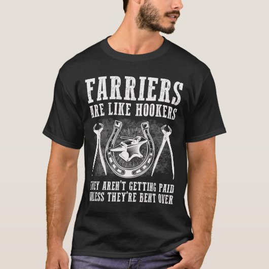 Funny Farrier Geschenk für Männer Frauen Cool Blac T-Shirt (Vorderseite)