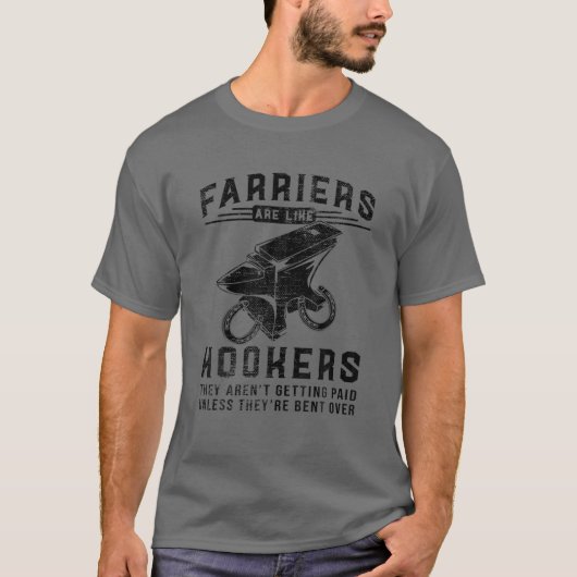 Funny Farrier Hoof Trimming Pferd Pferd Shooting H T-Shirt (Vorderseite)
