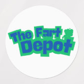 Funny Fart Humor Etiketten (Design 2)