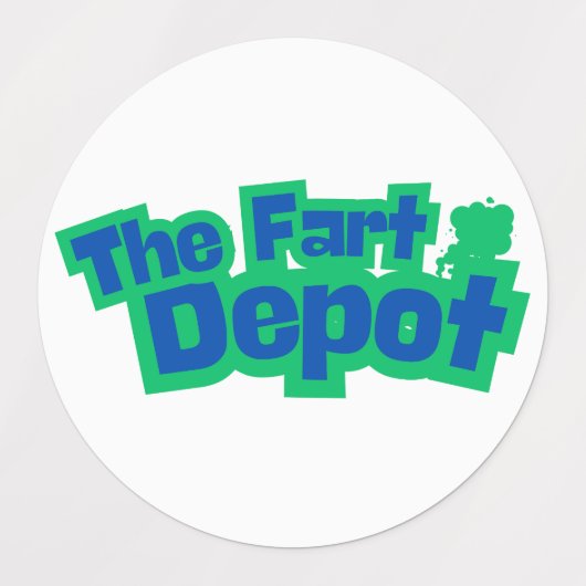Funny Fart Humor Etiketten (Design 2)