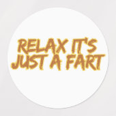 Funny Fart Humor Etiketten (Design 1)