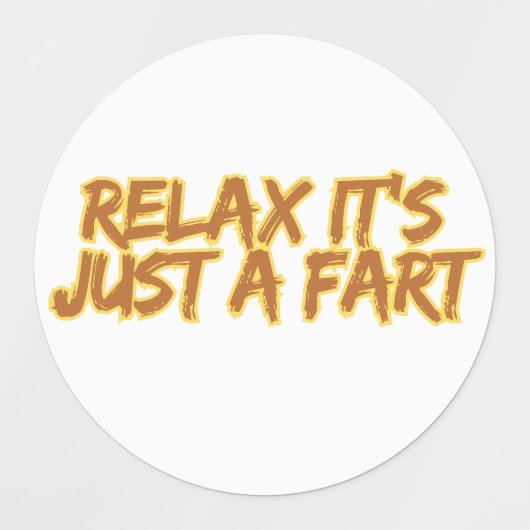 Funny Fart Humor Etiketten (Design 1)