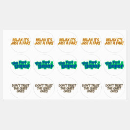 Funny Fart Humor Etiketten