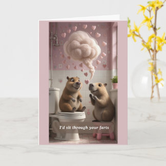 Funny Fart Valentine's Day Holiday Card Karte
