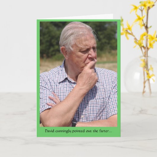 Funny Farter Card Karte (Gelbe Blume)