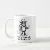 Funny Farting Bigfoot Cowboy Sometimes I Just Be F Kaffeetasse (Links)