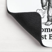 Funny Farting Bigfoot Cowboy Sometimes I Just Be F Mousepad (Ecke)
