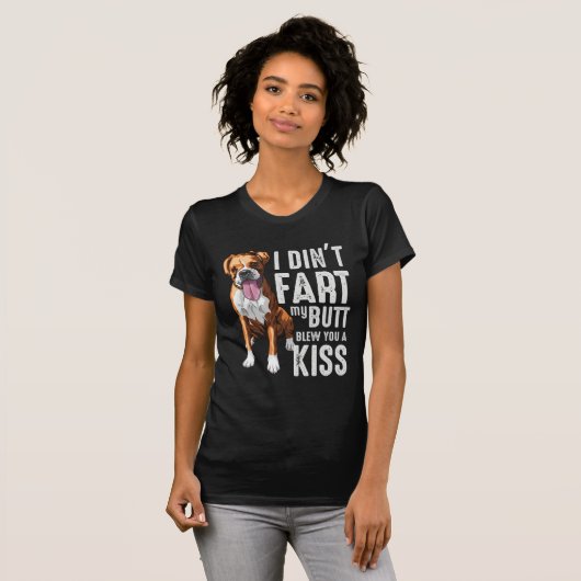 Funny Farting Boxer Hund Lover Joke T-Shirt (Vorne ganz)