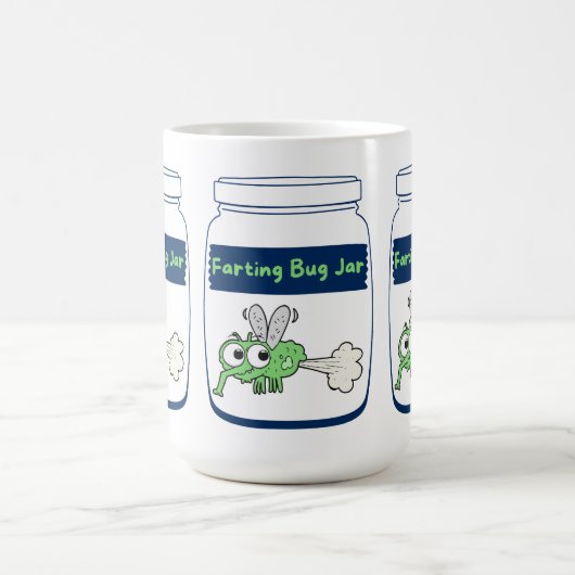 Funny Farting Bug Jar Kaffeetasse (Mittel)