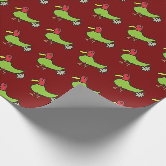 Funny Farting Duck Geschenkpapier (Ecke)