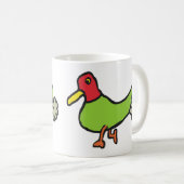 Funny Farting Duck Kaffeetasse (VorderseiteRechts)