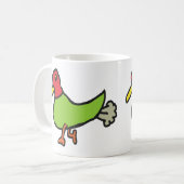 Funny Farting Duck Kaffeetasse (Vorderseite Links)