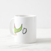 Funny Farting Duck Kaffeetasse (Vorderseite Links)