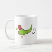 Funny Farting Duck Kaffeetasse (Links)