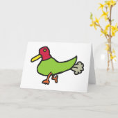 Funny Farting Duck Karte (Gelbe Blume)