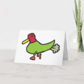 Funny Farting Duck Karte (Vorderseite)