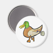 Funny Farting Duck Magnet (Vorderseite/Rückseite)