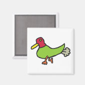 Funny Farting Duck Magnet (Vorderseite/Rückseite)