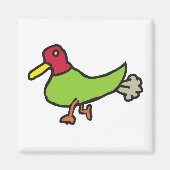 Funny Farting Duck Magnet (Vorne)