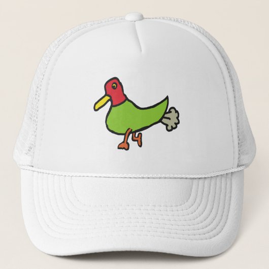 Funny Farting Duck Truckerkappe (Vorderseite)