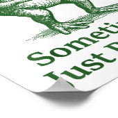 Funny Farting Frog Fart Joke Sometimes I Just Be F Poster (Ecke)