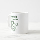 Funny Farting Frog Froglet Fart Sometimes I Just B Kaffeetasse (Vorderseite Links)