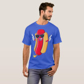 Funny Farting Hot Dog Graphic T-Shirt (Vorne ganz)
