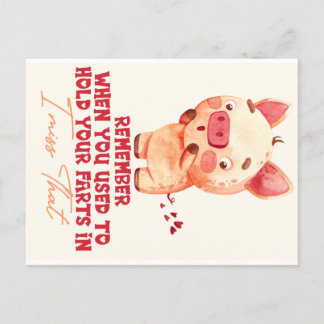 Funny Farting  Postkarte