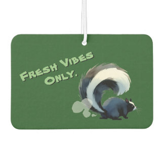 Funny Farting Skunk Cute Humor Horizontal Autolufterfrischer