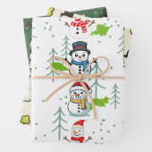 Funny Farting Snowmen Christmas Geschenkpapier Set (Beispiel)