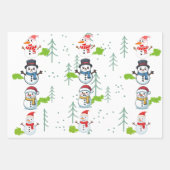 Funny Farting Snowmen Christmas Geschenkpapier Set (Vorderseite 2)