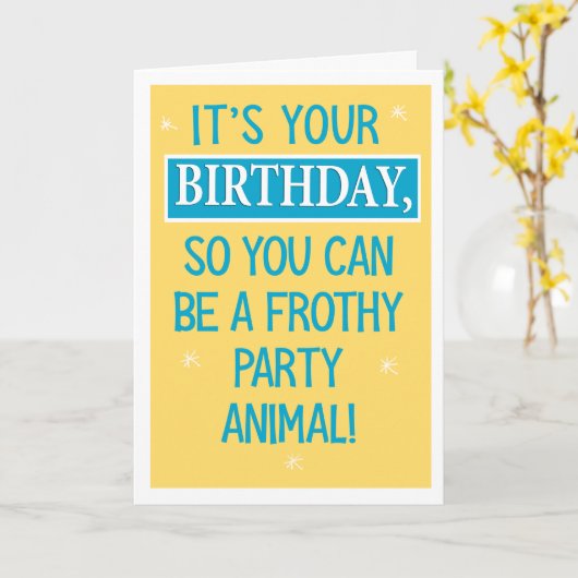 Funny Farty Sloth Birthday Karte (Gelbe Blume)